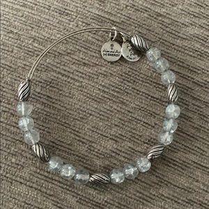 Alex and ani blue and silver beaded bracelet
